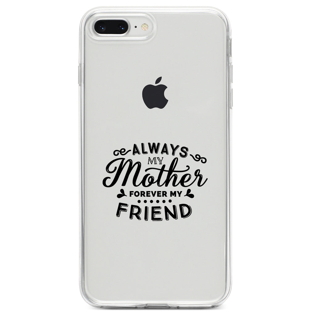 Always My Mother, Forever My Friend Clear Shockproof iPhone Case, view 6