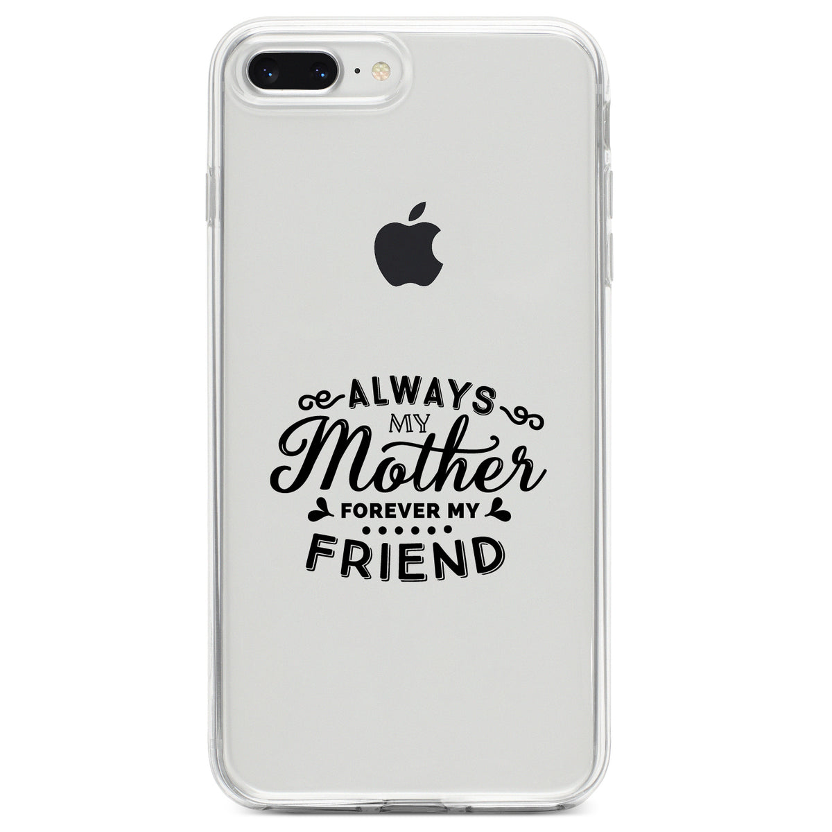 Always My Mother, Forever My Friend Clear Shockproof iPhone Case, view 6