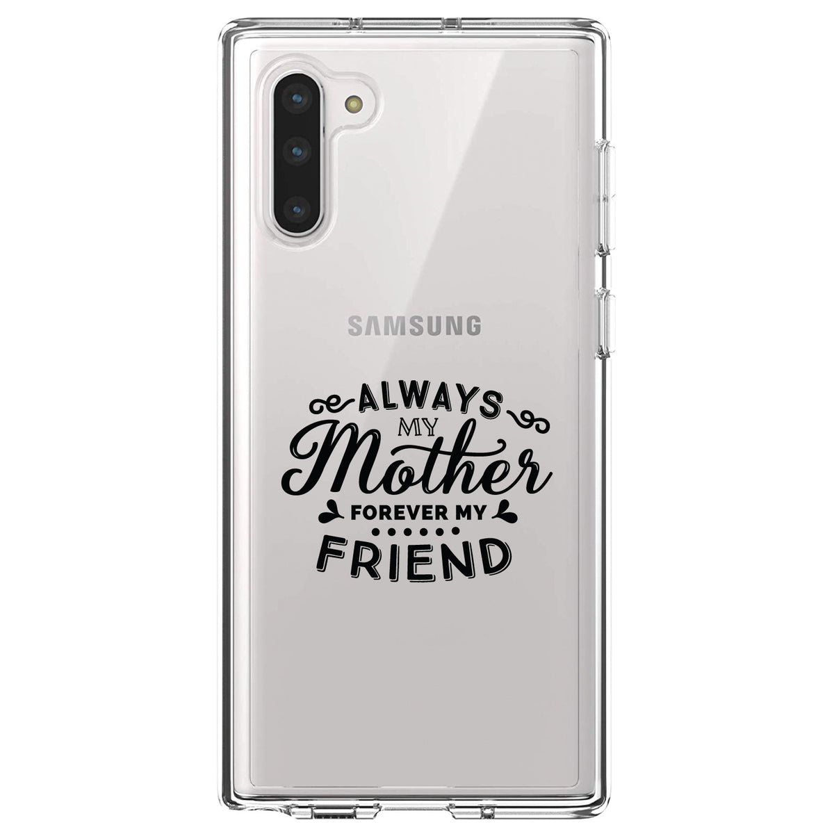 Always My Mother, Forever My Friend Clear Shockproof iPhone Case, view 9