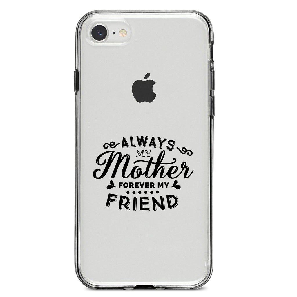 Always My Mother, Forever My Friend Clear Shockproof iPhone Case, view 5