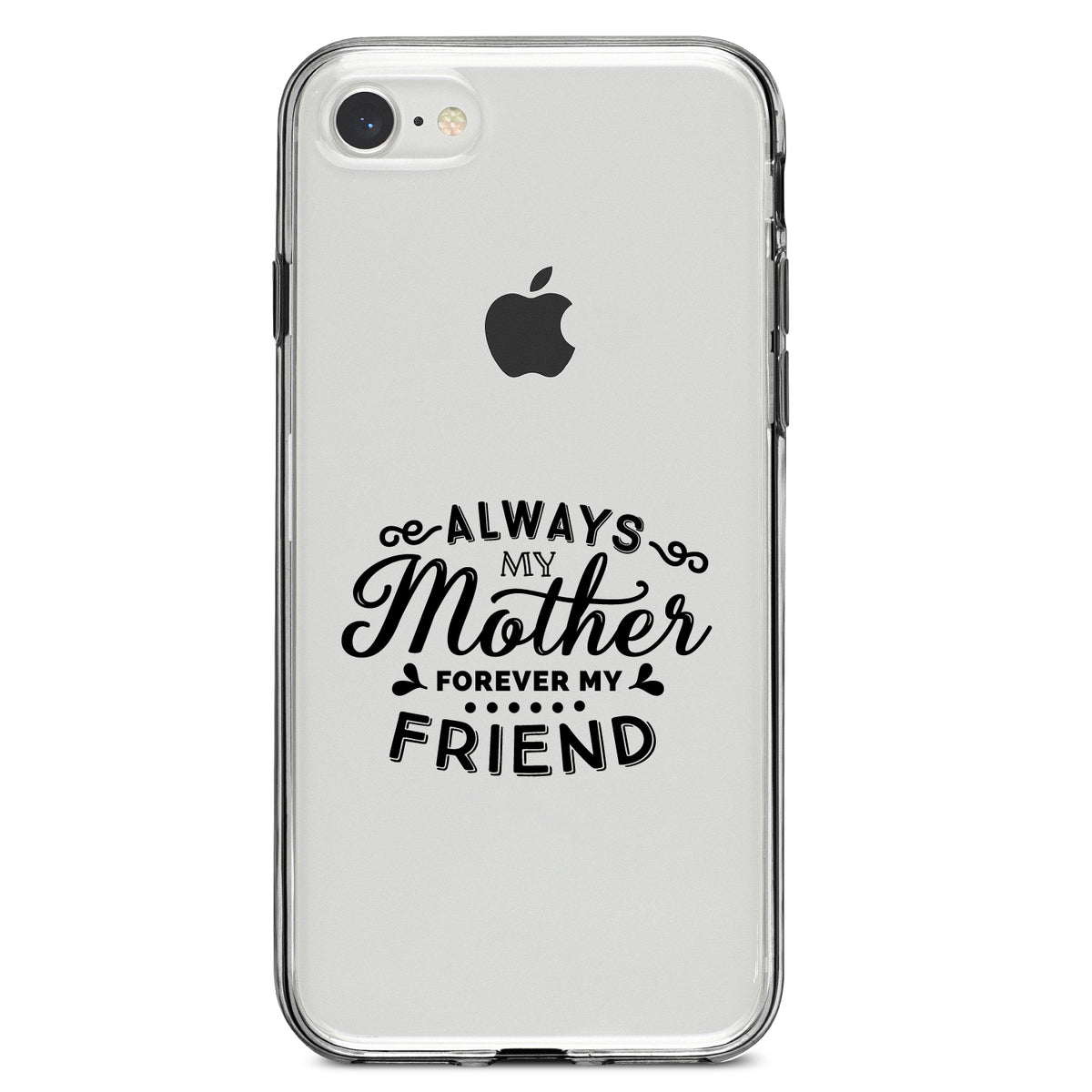 Always My Mother, Forever My Friend Clear Shockproof iPhone Case, view 5