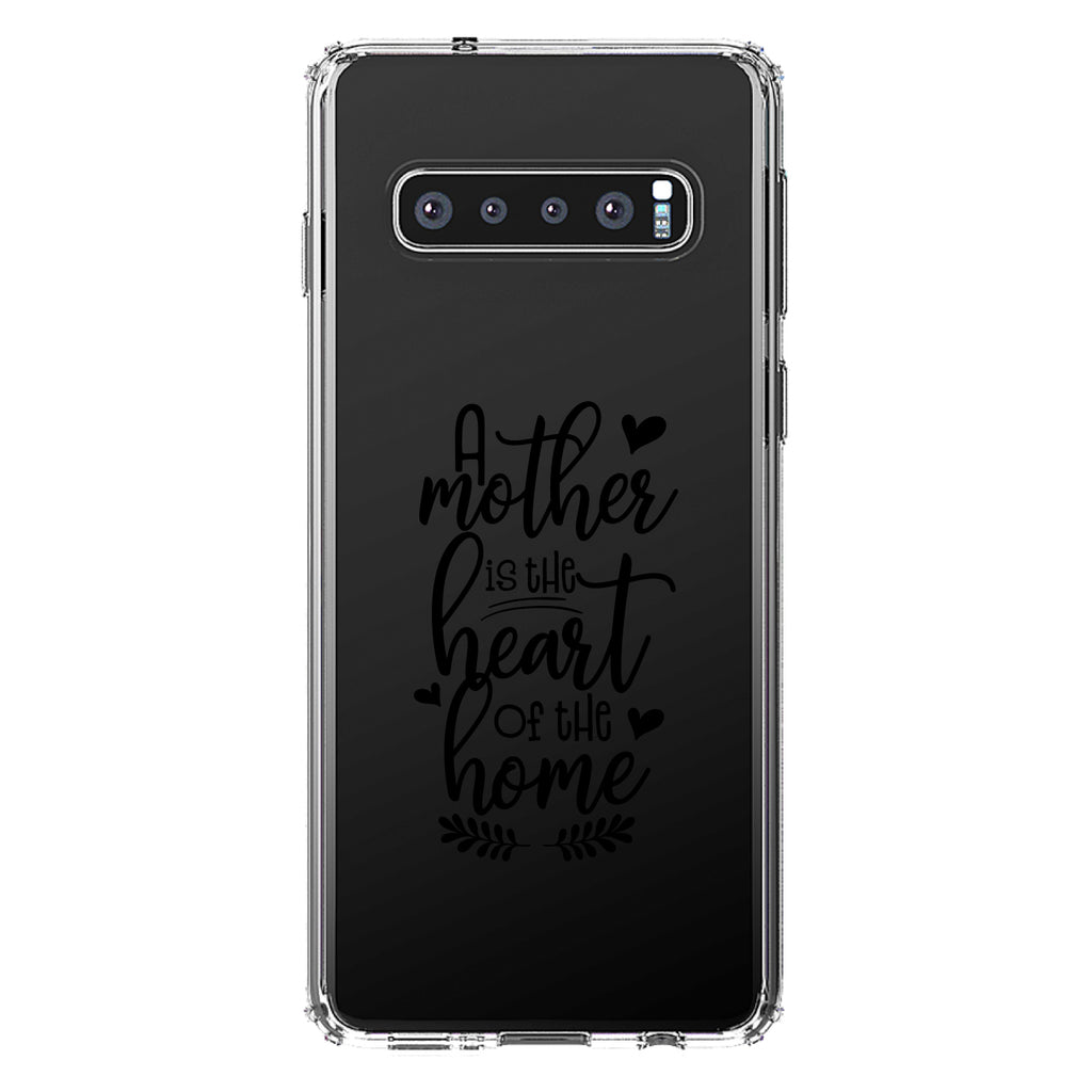 A Mother is the Heart of the Home Clear Shockproof iPhone Case, view 17