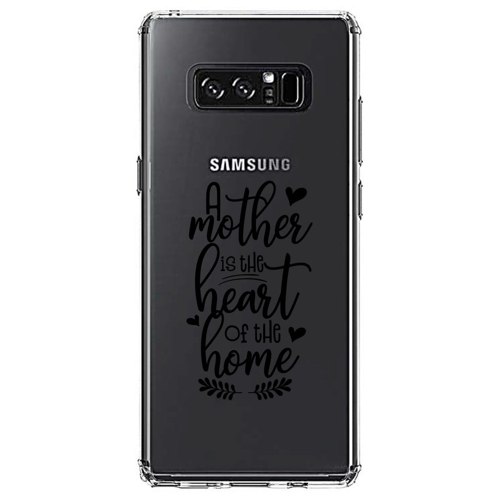 A Mother is the Heart of the Home Clear Shockproof iPhone Case, view 12