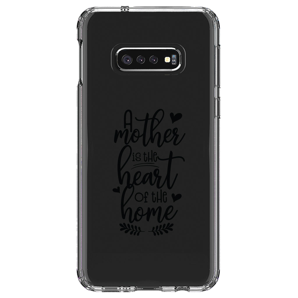 A Mother is the Heart of the Home Clear Shockproof iPhone Case, view 18