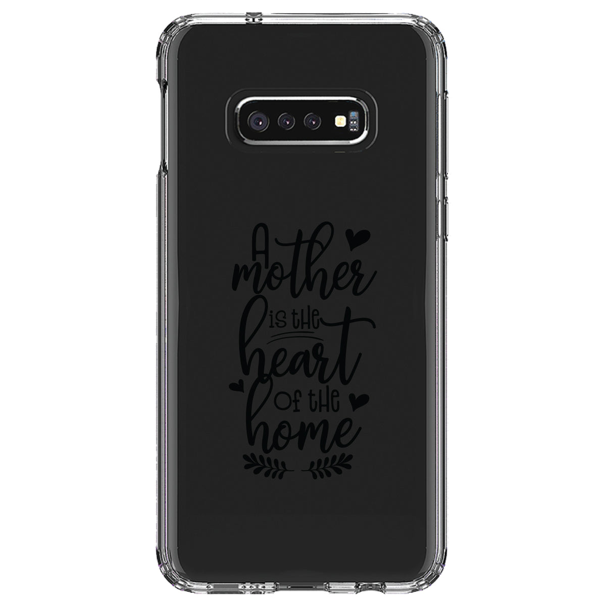 A Mother is the Heart of the Home Clear Shockproof iPhone Case, view 18