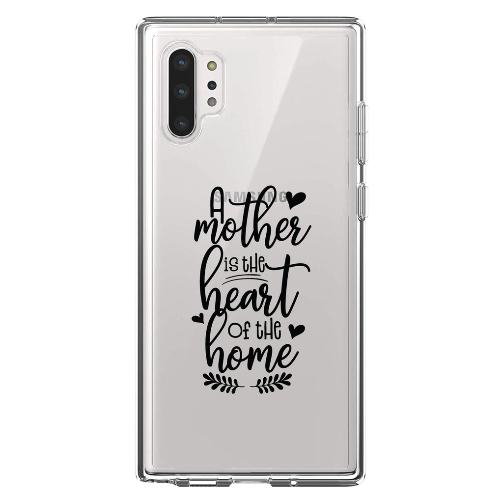 A Mother is the Heart of the Home Clear Shockproof iPhone Case, view 10