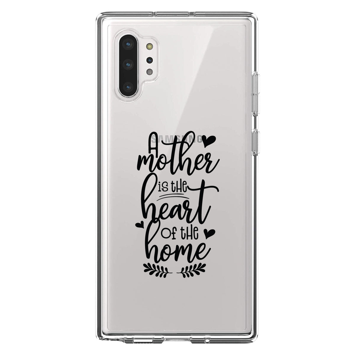 A Mother is the Heart of the Home Clear Shockproof iPhone Case, view 10