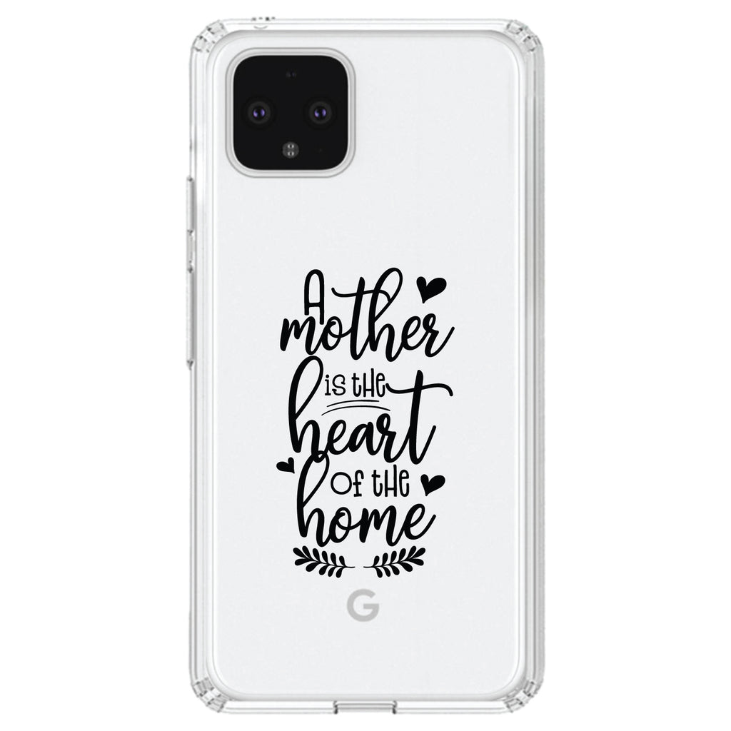 A Mother is the Heart of the Home Clear Shockproof iPhone Case, view 23