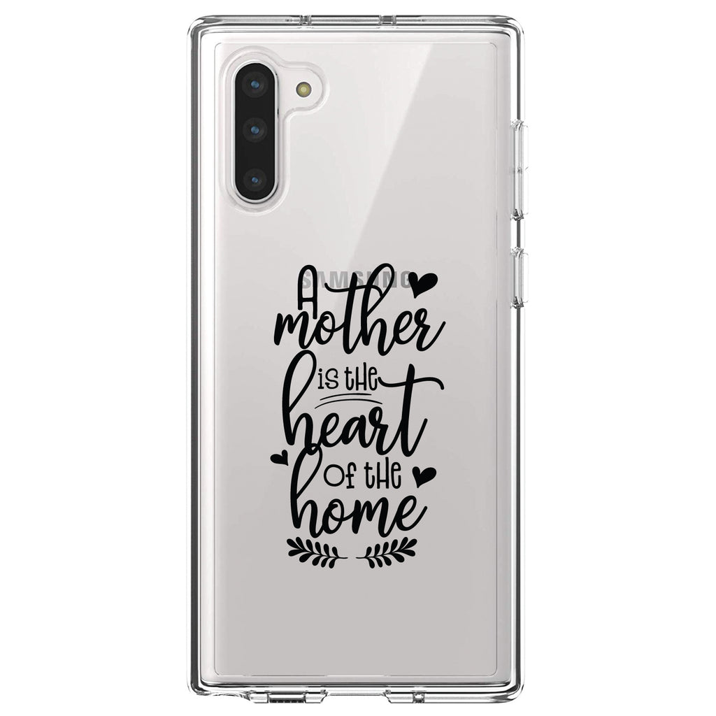 A Mother is the Heart of the Home Clear Shockproof iPhone Case, view 9