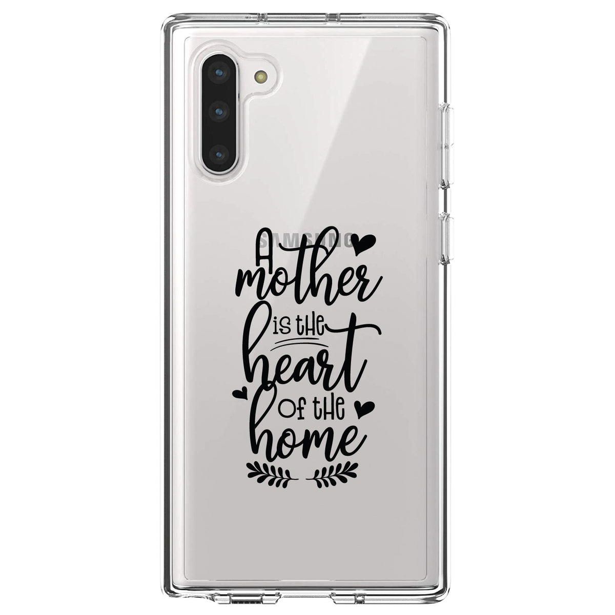A Mother is the Heart of the Home Clear Shockproof iPhone Case, view 9