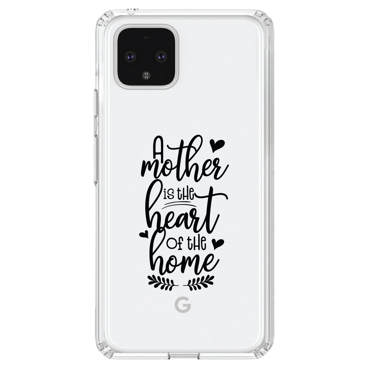 A Mother is the Heart of the Home Clear Shockproof iPhone Case, view 24