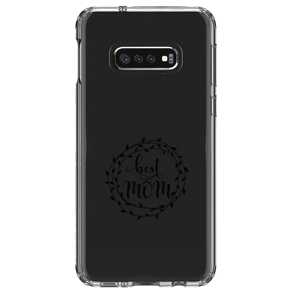 Best Mom, Vine Wreath Clear Shockproof iPhone Case, view 18