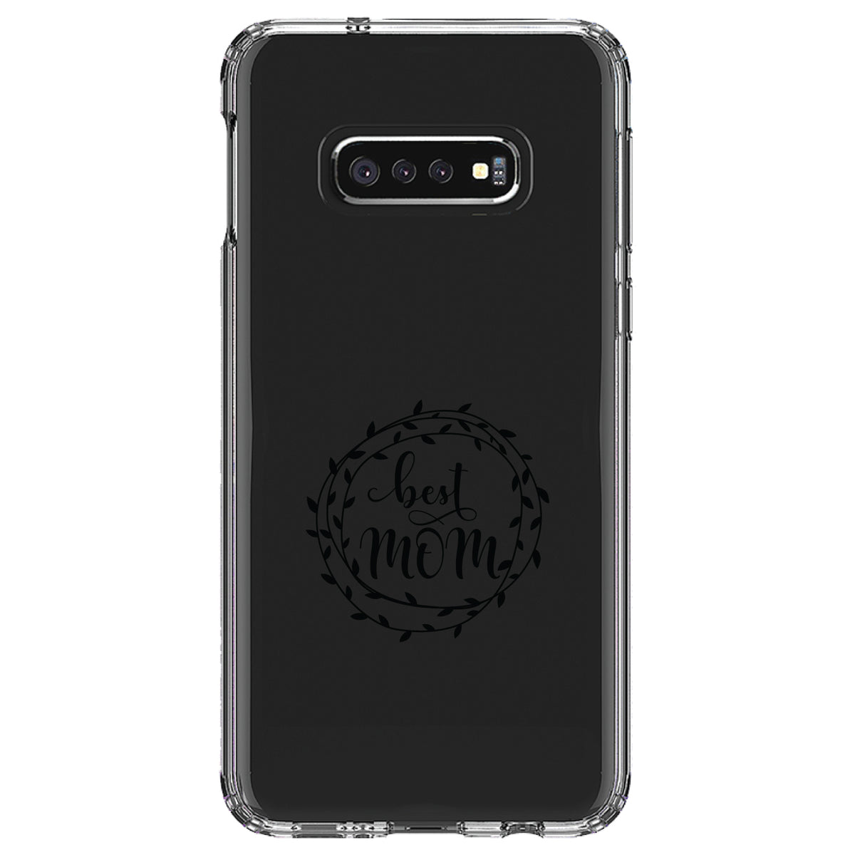 Best Mom, Vine Wreath Clear Shockproof iPhone Case, view 18