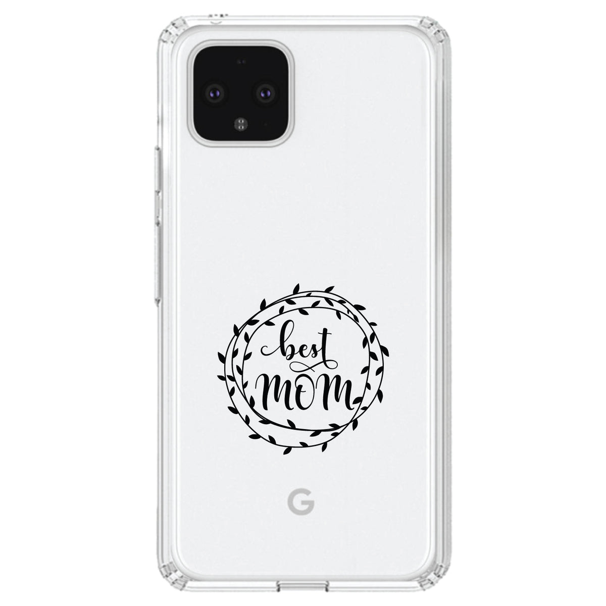 Best Mom, Vine Wreath Clear Shockproof iPhone Case, view 24