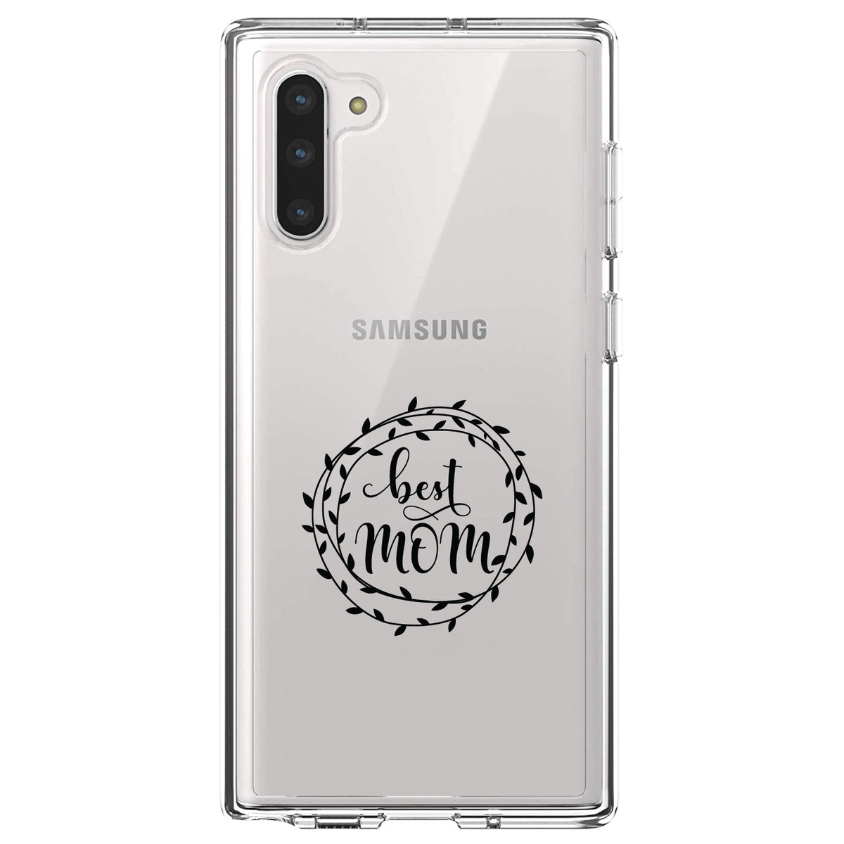 Best Mom, Vine Wreath Clear Shockproof iPhone Case, view 9