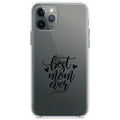 Best Mom Ever, Hearts Clear Shockproof iPhone Case