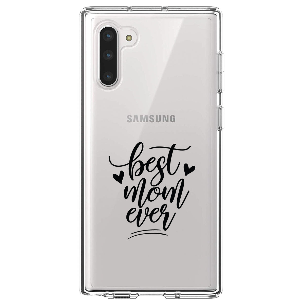 Best Mom Ever, Hearts Clear Shockproof iPhone Case, view 9