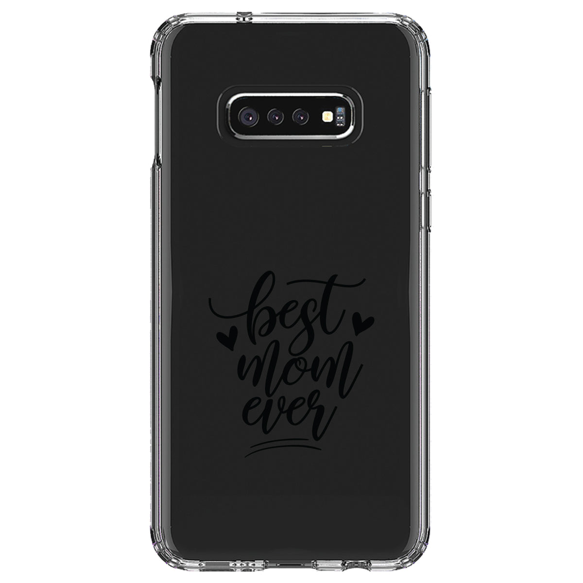 Best Mom Ever, Hearts Clear Shockproof iPhone Case, view 18
