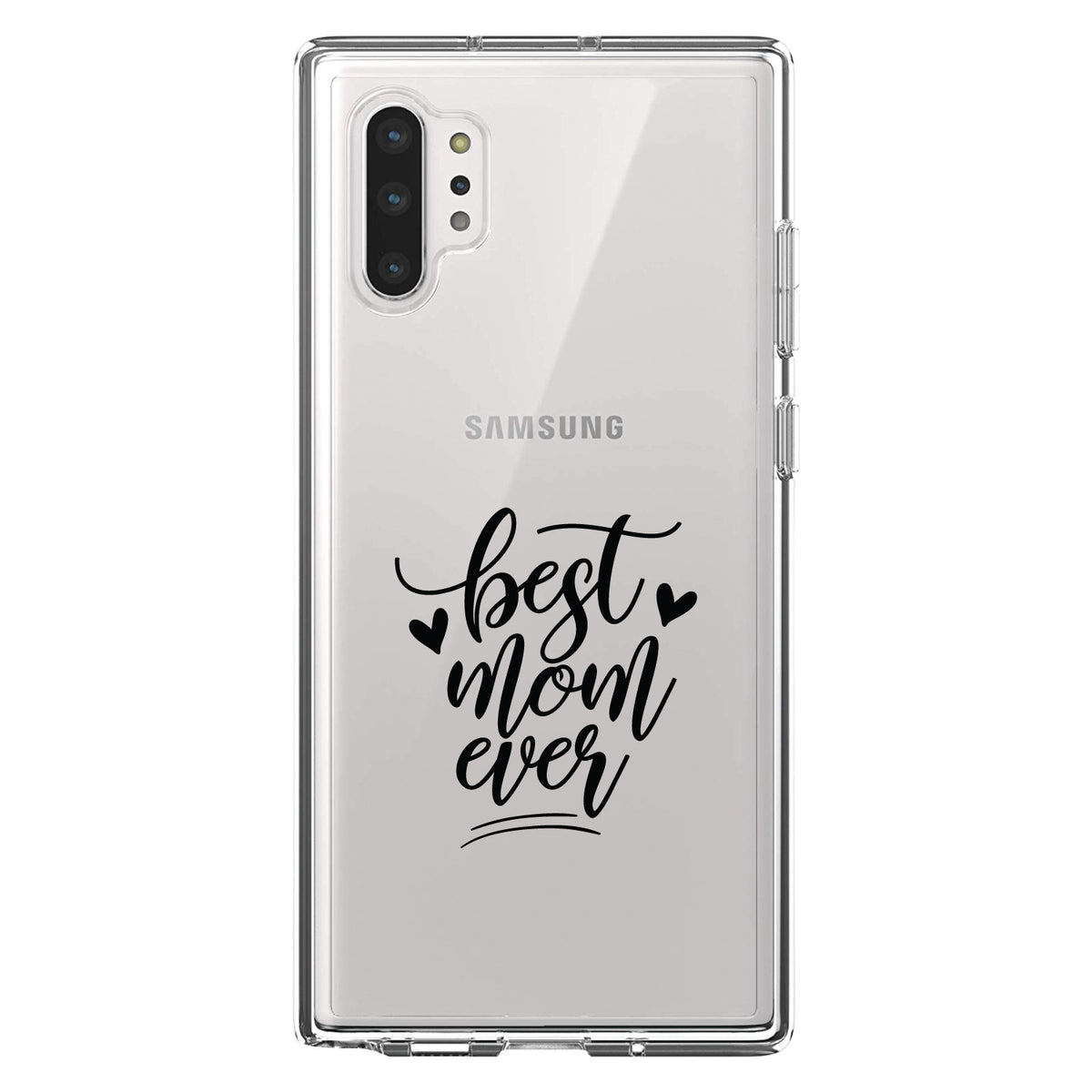 Best Mom Ever, Hearts Clear Shockproof iPhone Case, view 10