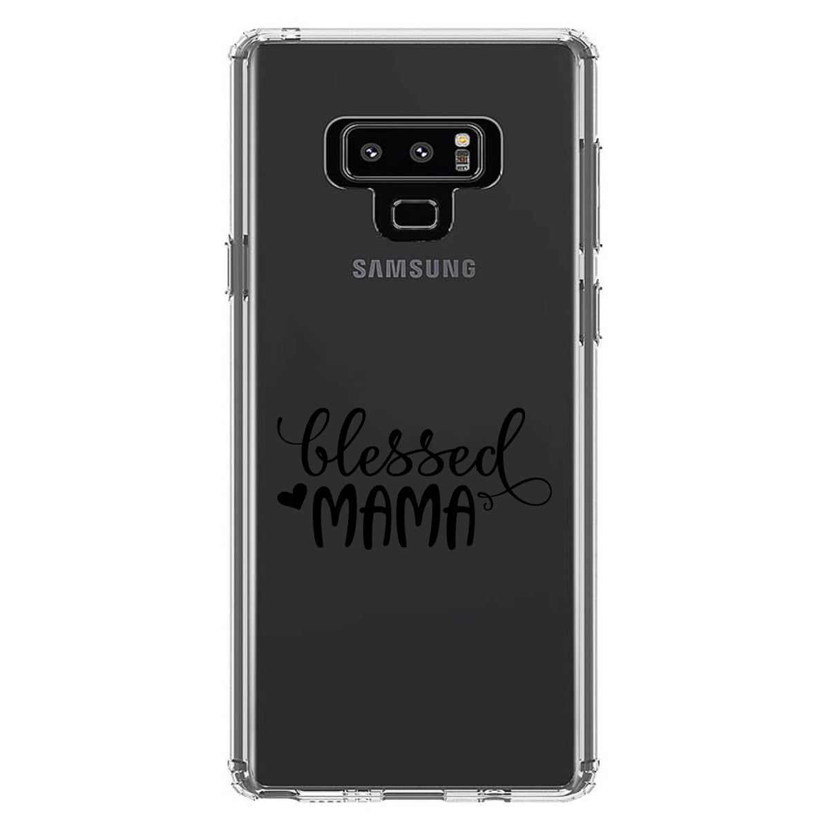 Blessed Mama, Heart Clear Shockproof iPhone Case, view 11