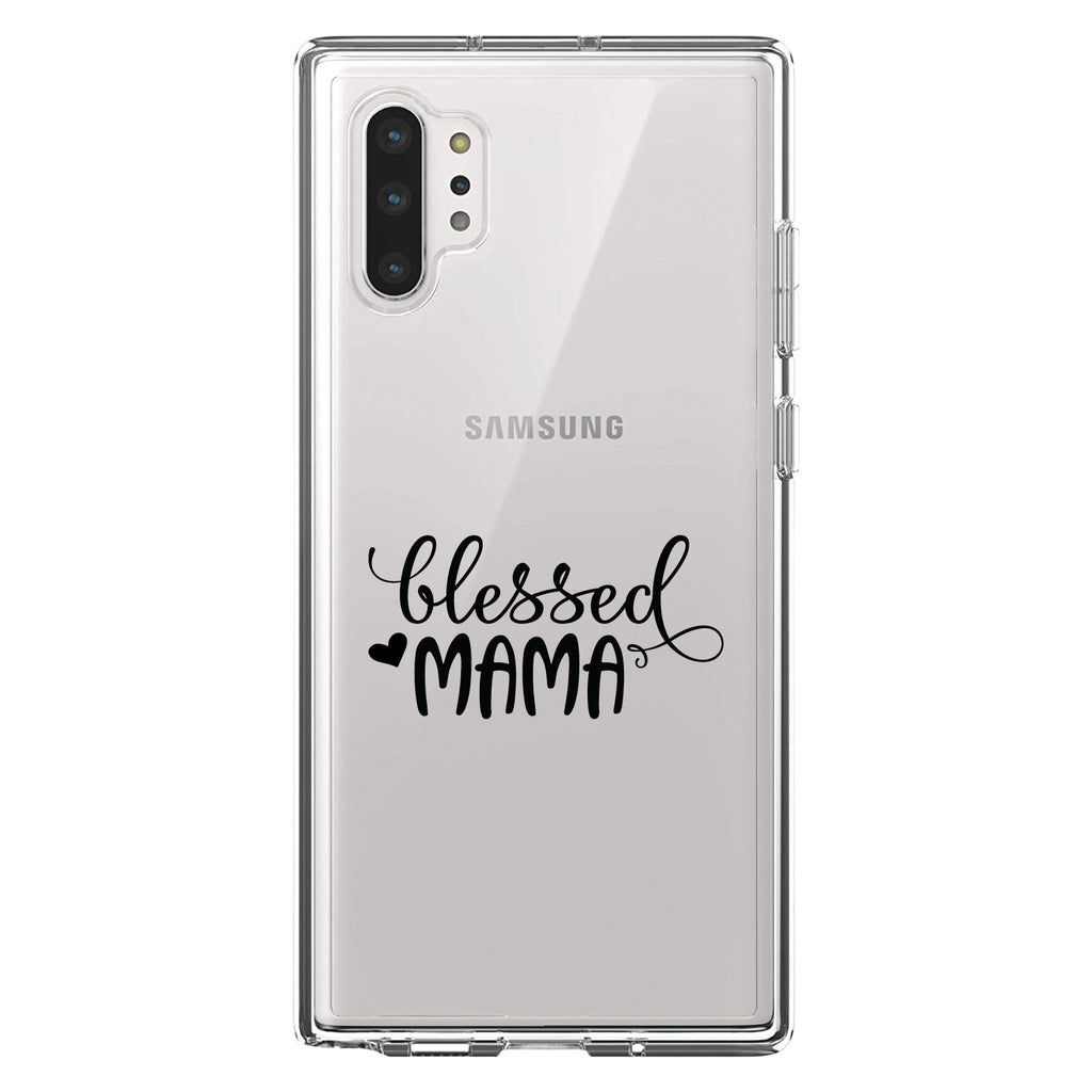 Blessed Mama, Heart Clear Shockproof iPhone Case, view 10