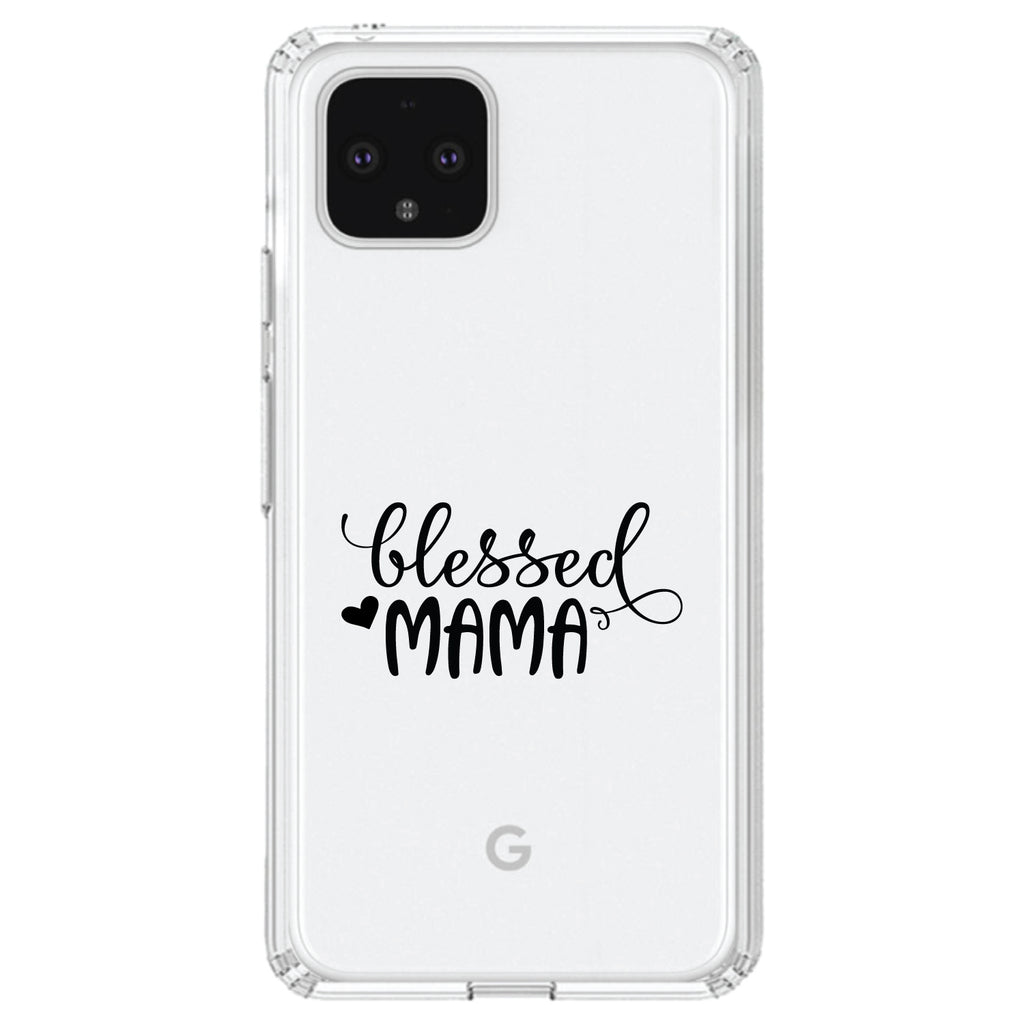 Blessed Mama, Heart Clear Shockproof iPhone Case, view 23