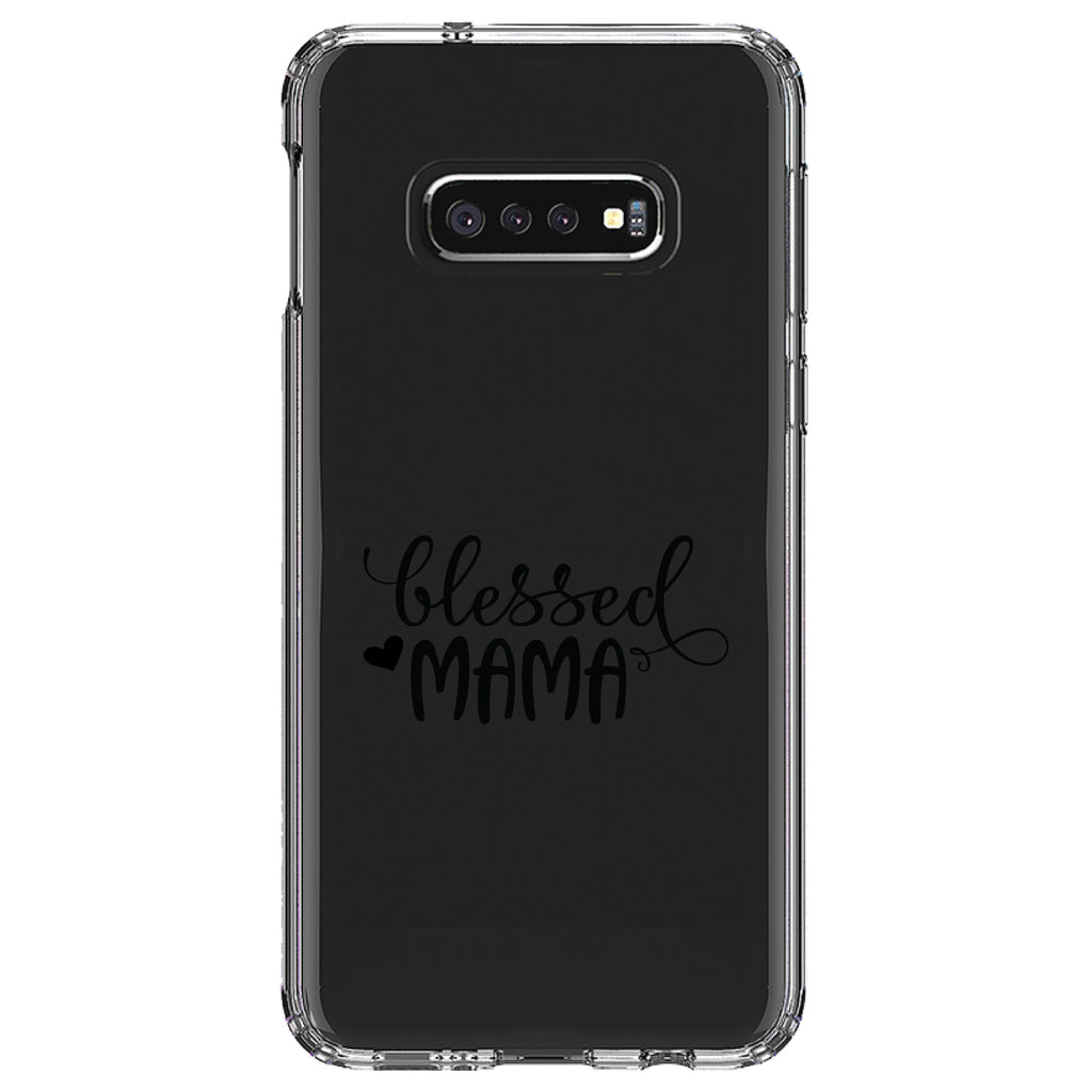 Blessed Mama, Heart Clear Shockproof iPhone Case, view 18