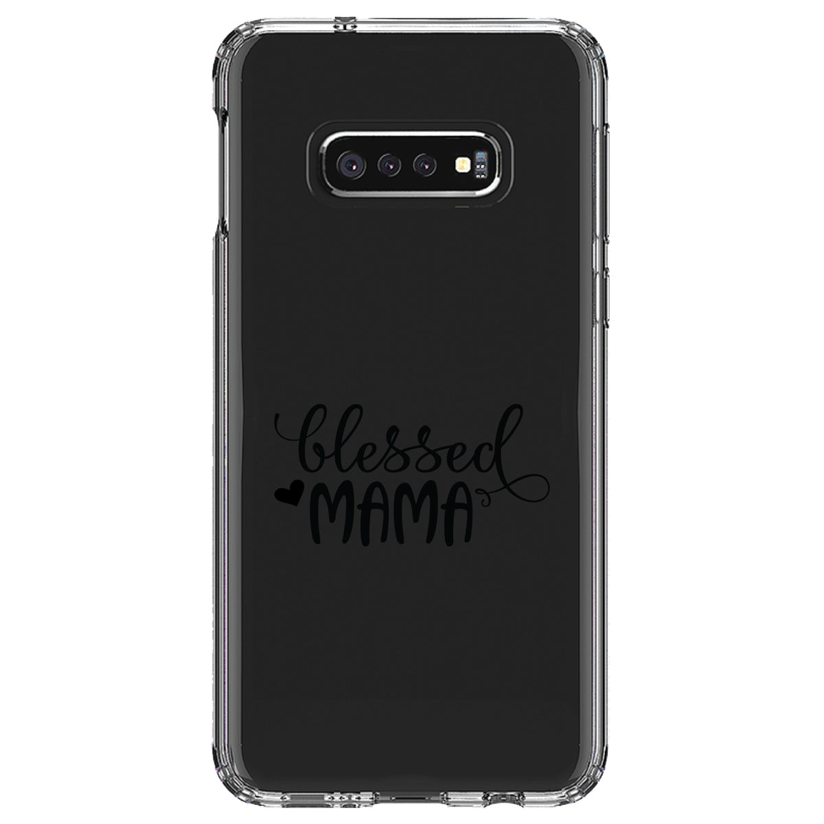 Blessed Mama, Heart Clear Shockproof iPhone Case, view 18