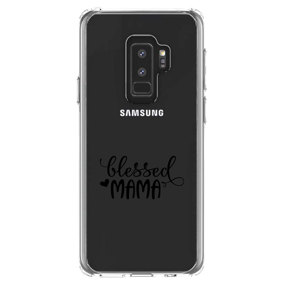 Blessed Mama, Heart Clear Shockproof iPhone Case, view 20
