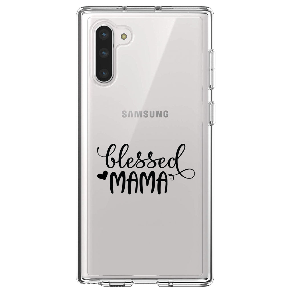 Blessed Mama, Heart Clear Shockproof iPhone Case, view 9