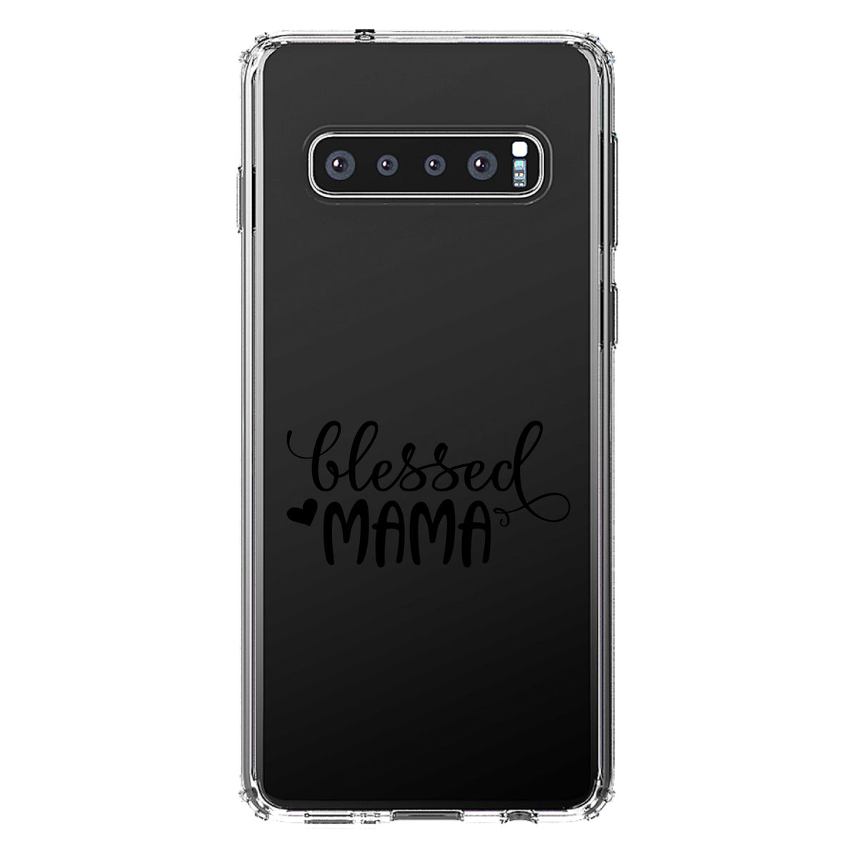 Blessed Mama, Heart Clear Shockproof iPhone Case, view 16