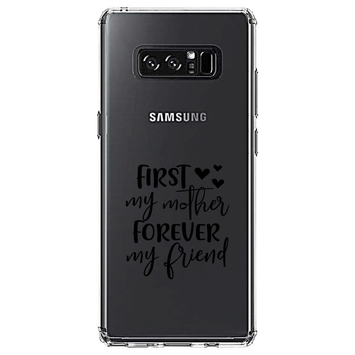 First My Mother, Forever My Friend Clear Shockproof iPhone Case, view 12