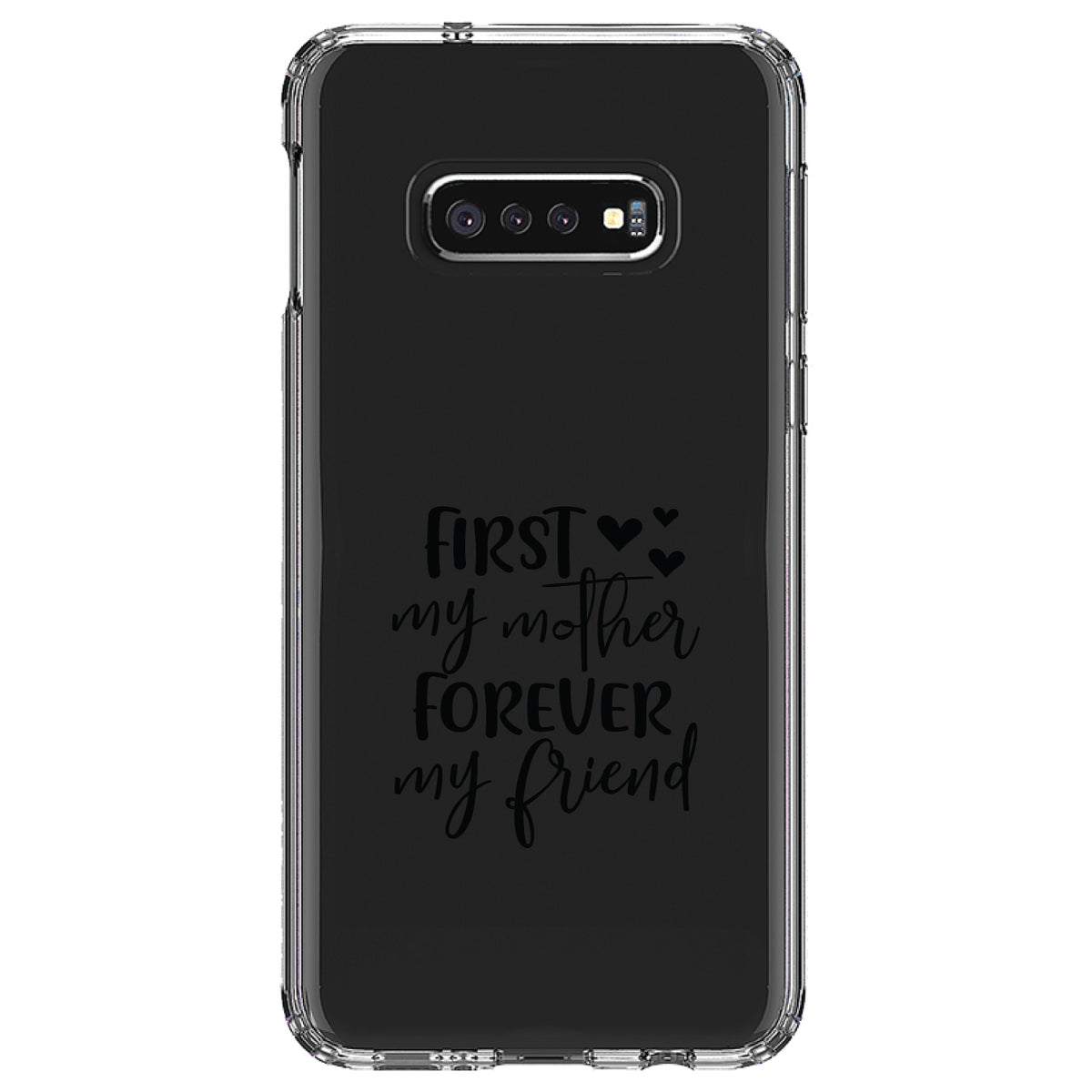 First My Mother, Forever My Friend Clear Shockproof iPhone Case, view 18