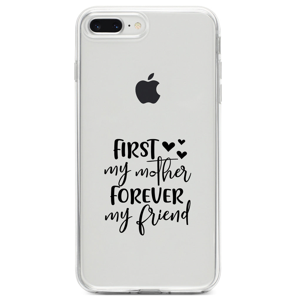 First My Mother, Forever My Friend Clear Shockproof iPhone Case, view 6