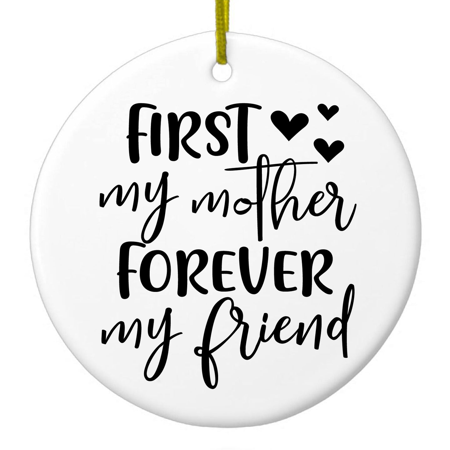 Hearts Ceramic Ornament
