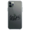 Love You Mom, Hearts, Arrow Clear Shockproof iPhone Case