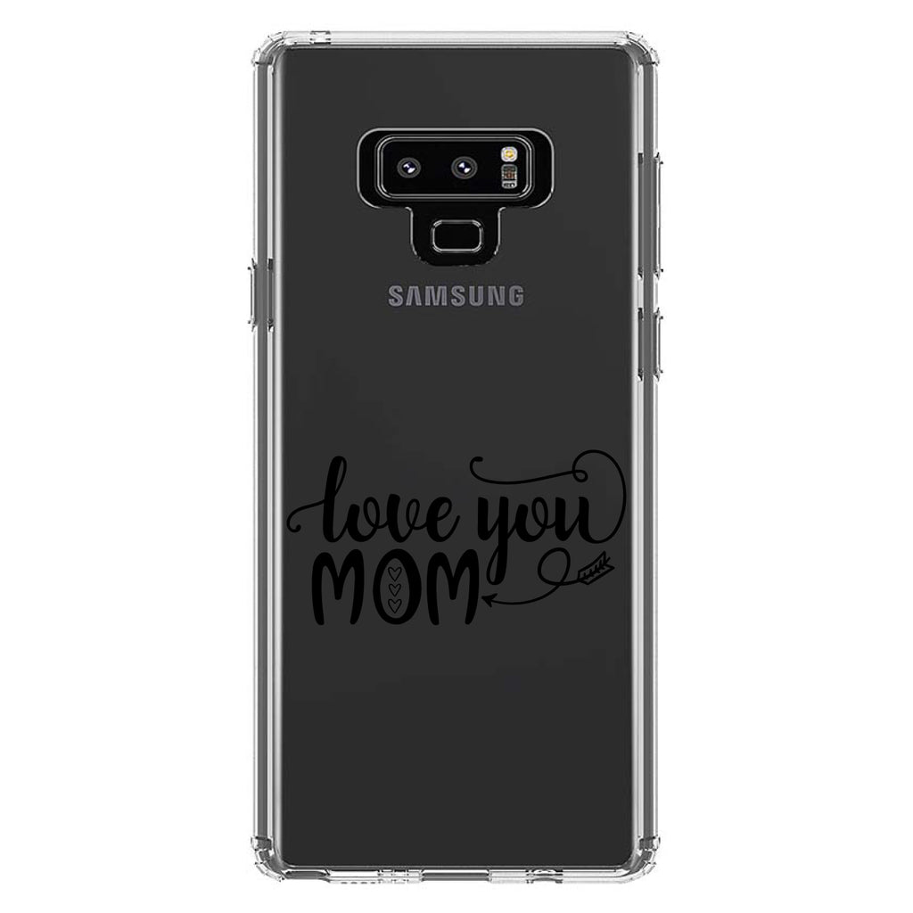 Love You Mom, Hearts, Arrow Clear Shockproof iPhone Case, view 11