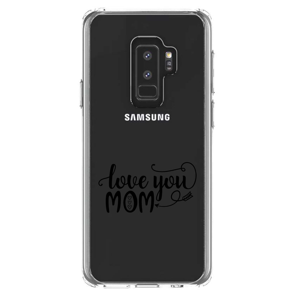 Love You Mom, Hearts, Arrow Clear Shockproof iPhone Case, view 20