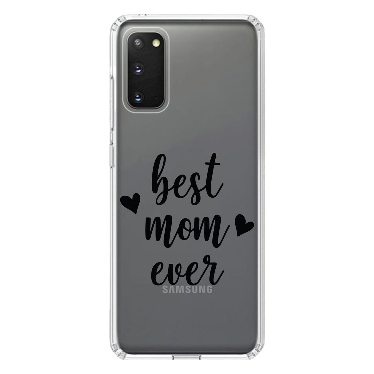 best mom ever, lowercase, hearts Clear Shockproof iPhone Case, view 14