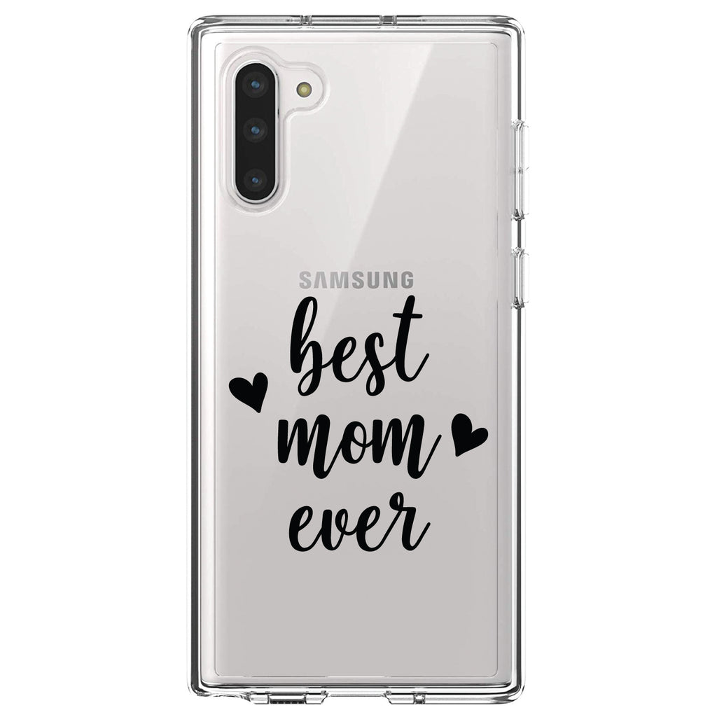 best mom ever, lowercase, hearts Clear Shockproof iPhone Case, view 9