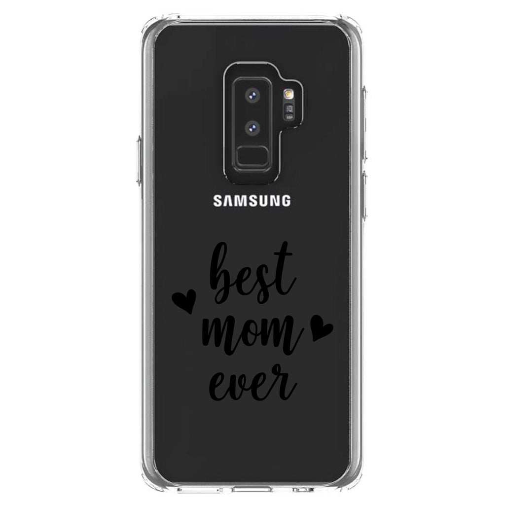 best mom ever, lowercase, hearts Clear Shockproof iPhone Case, view 20
