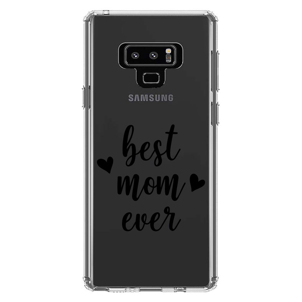 best mom ever, lowercase, hearts Clear Shockproof iPhone Case, view 11