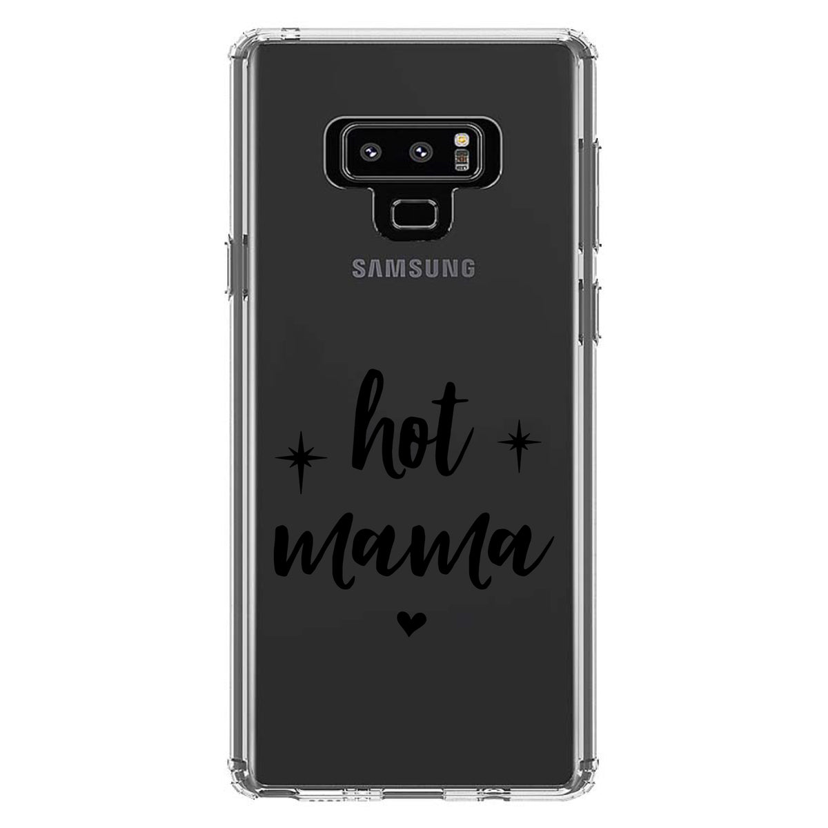 Hot Mama, Stars, Heart Clear Shockproof iPhone Case, view 11