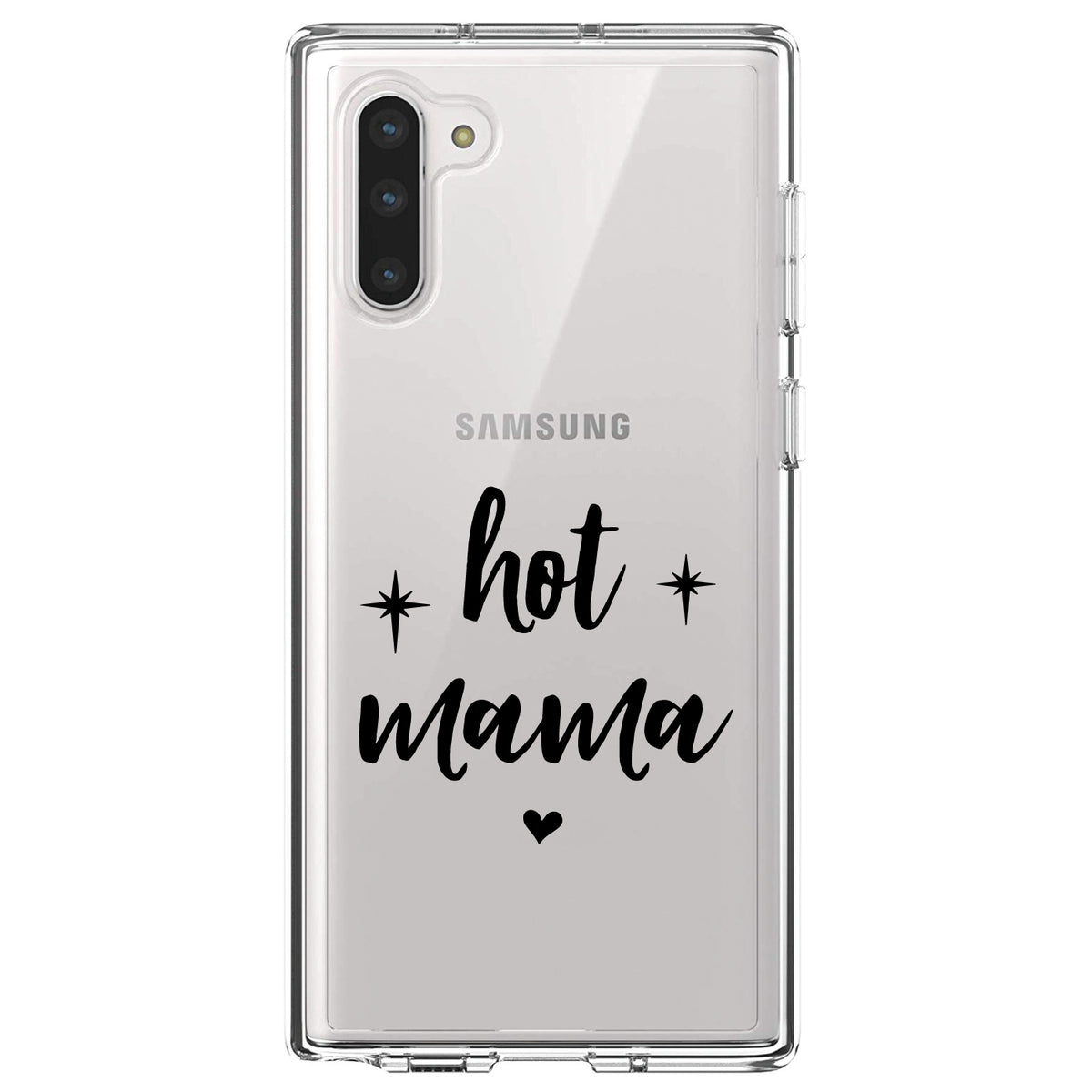 Hot Mama, Stars, Heart Clear Shockproof iPhone Case, view 9
