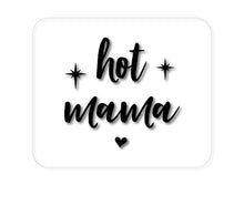 DistinctInk Custom Foam Rubber Mouse Pad - 1/4" Thick - Hot Mama - Stars, Heart