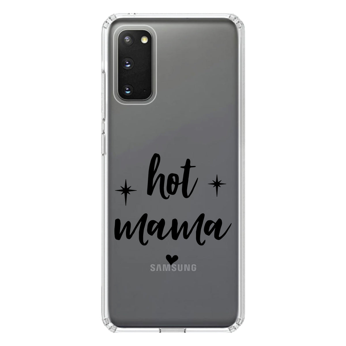 Hot Mama, Stars, Heart Clear Shockproof iPhone Case, view 13