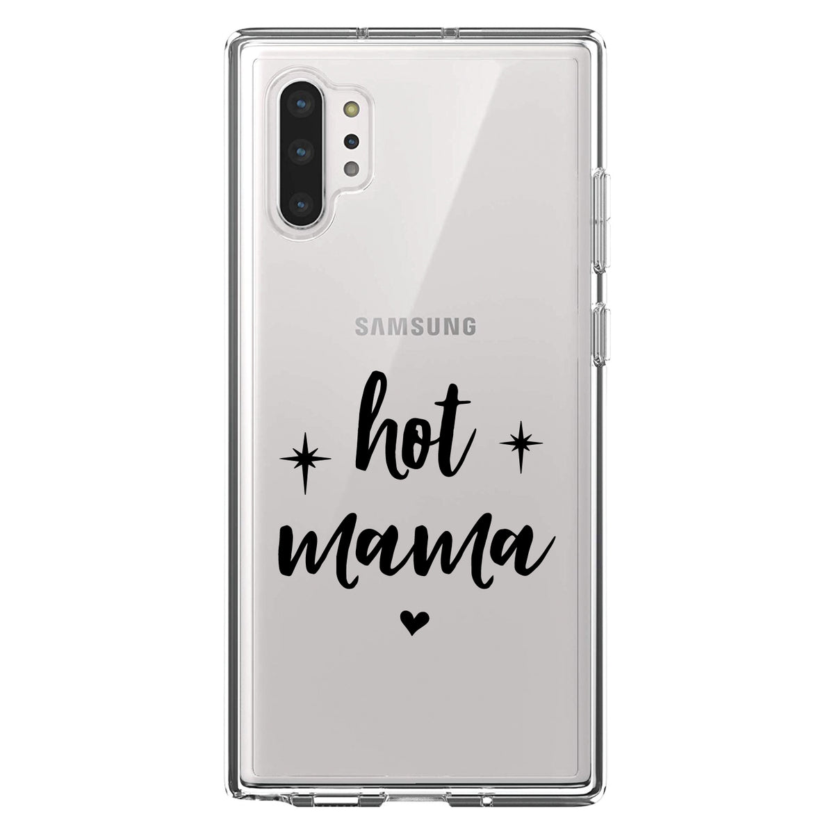 Hot Mama, Stars, Heart Clear Shockproof iPhone Case, view 10