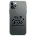 Love My Tribe, Black Arrow Clear Shockproof iPhone Case