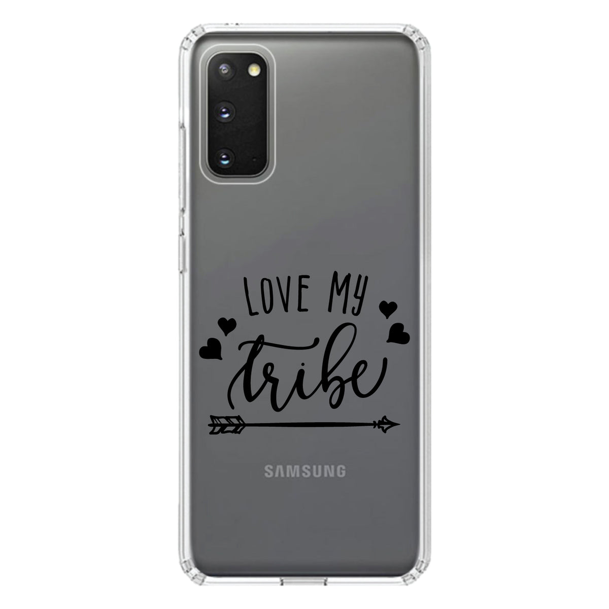 Love My Tribe, Black Arrow Clear Shockproof iPhone Case, view 13
