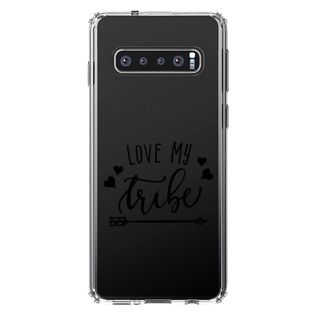 Love My Tribe, Black Arrow Clear Shockproof iPhone Case, view 17